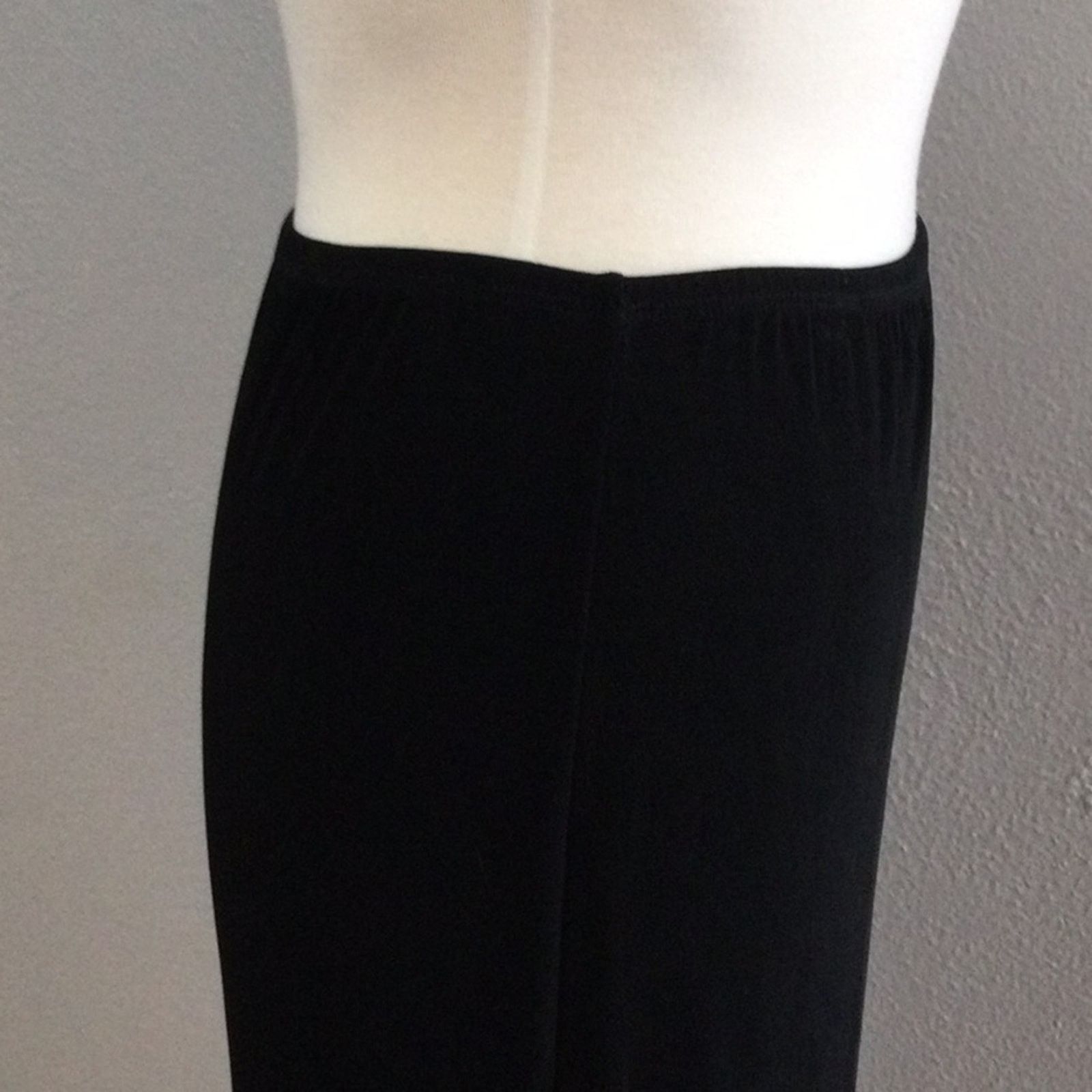 Chicos Chico's Travelers Black Side Split Audrey Skirt 3/XL/16 NWT Size 38" / US 16 / IT 52 - 5 Thumbnail