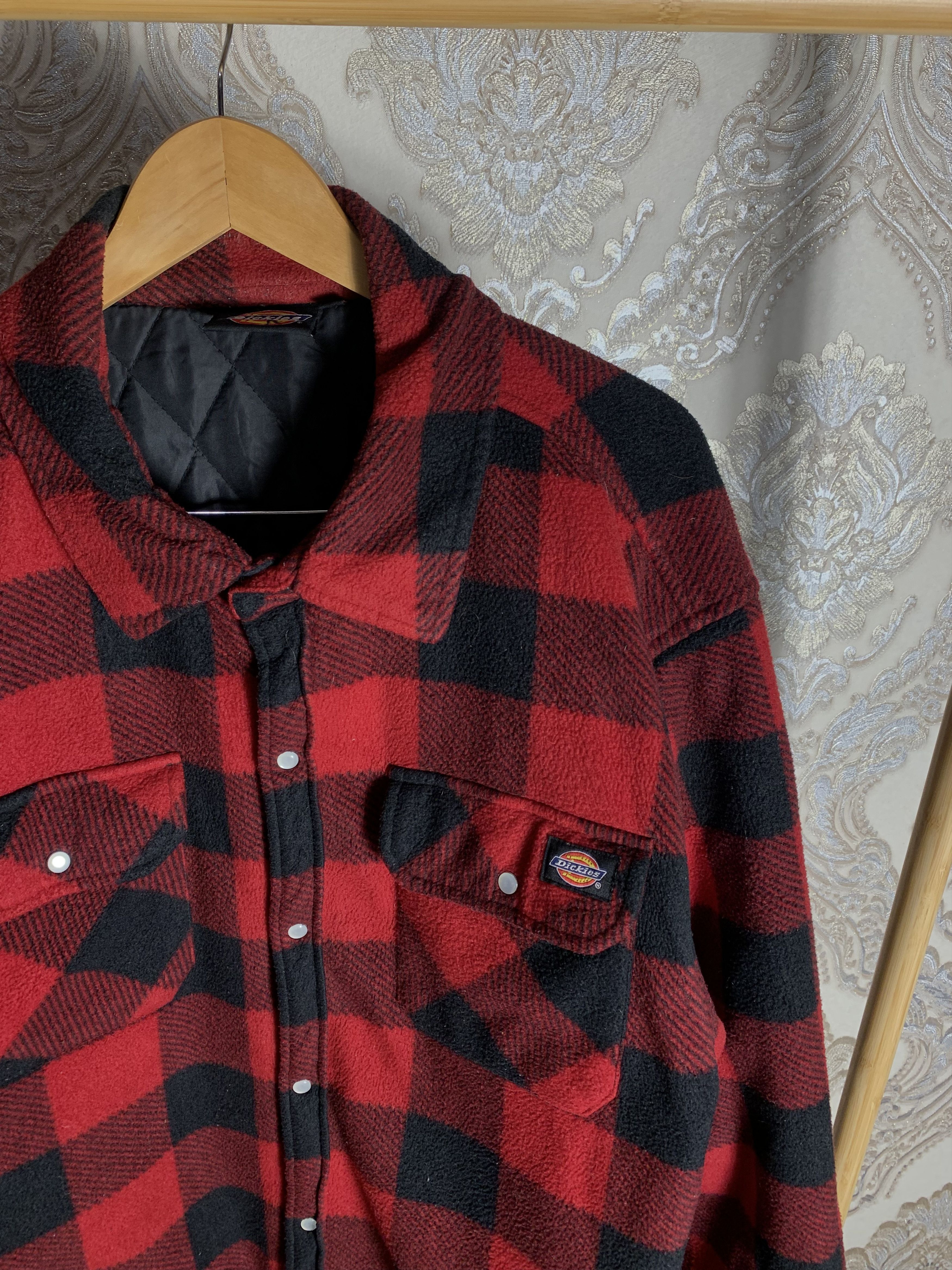 Dickies VINTAGE DICKIES FLANNEL DESIGNER JACKET SHIRT RETRO SK8 90s Size US XXL / EU 58 / 5 - 2 Thumbnail