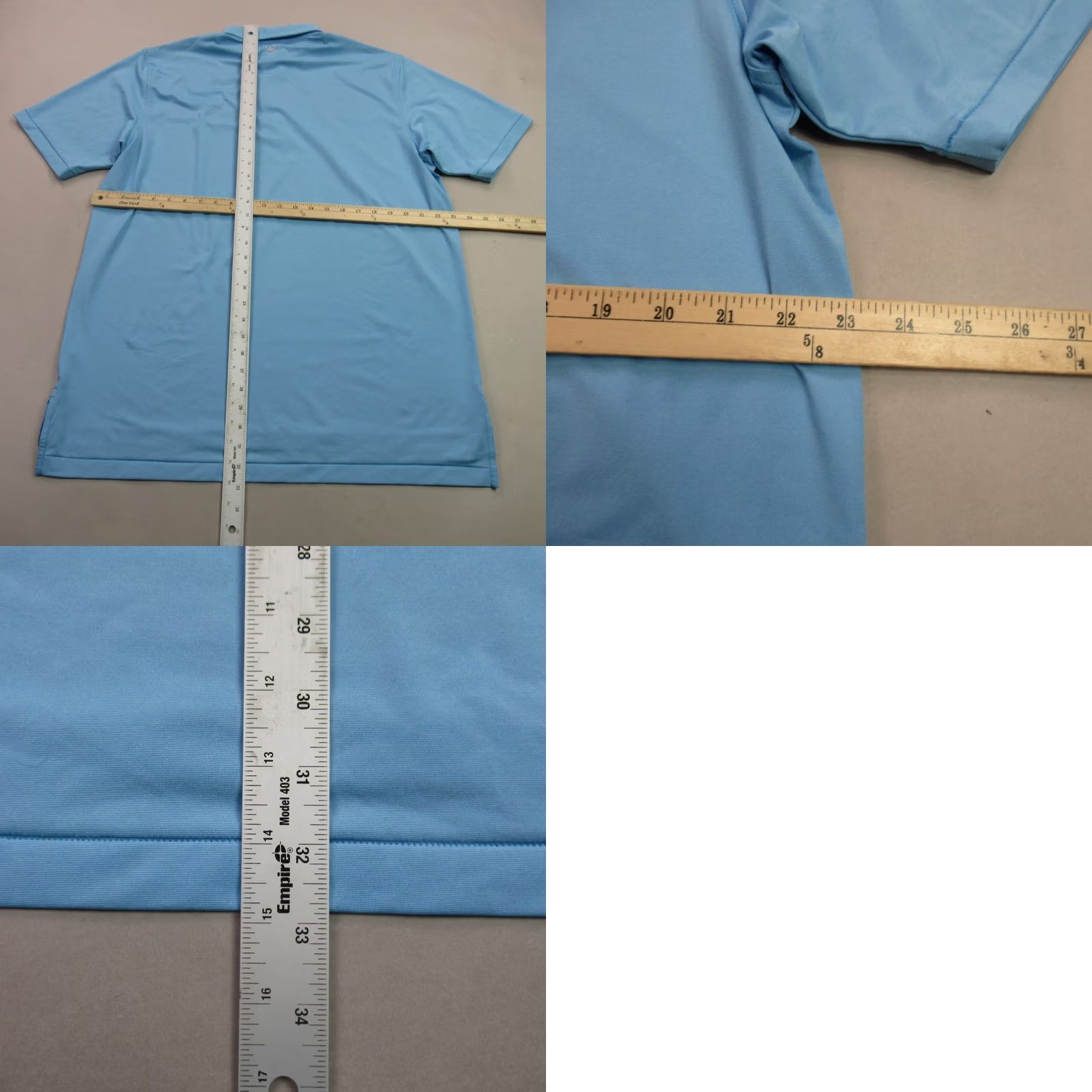 Peter Millar Peter Millar Polo Shirt Golf Short Sleeve Lightweight Blue Mens Large Casual Shirt Size US L / EU 52-54 / 3 - 8 Thumbnail