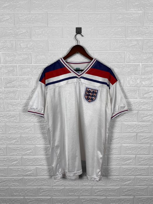 Vintage Score Draw England 1980 1993 national team soccer jersey