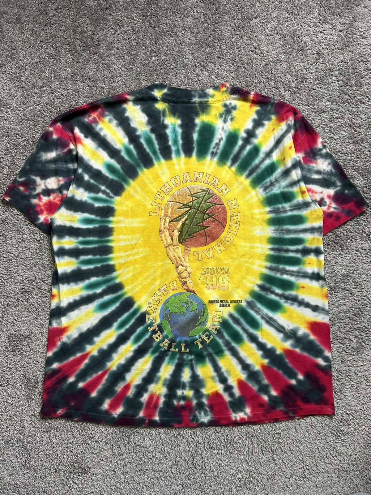 Vintage Vintage 90s Grateful Dead Lithuania Tee Sports USA Anvil Size US XXL / EU 58 / 5 - 9 Thumbnail