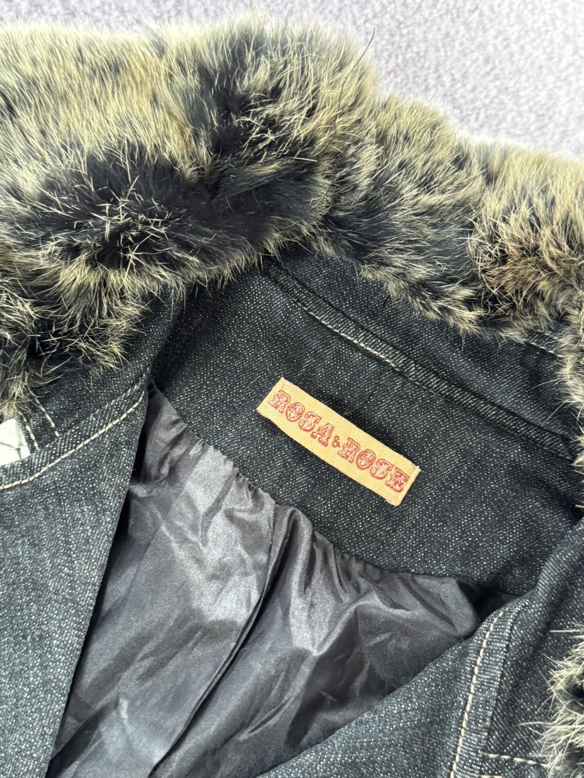 Designer Vintage Y2K Denim Western Cropped Distressed Jacket Size M / US 6-8 / IT 42-44 - 8 Thumbnail