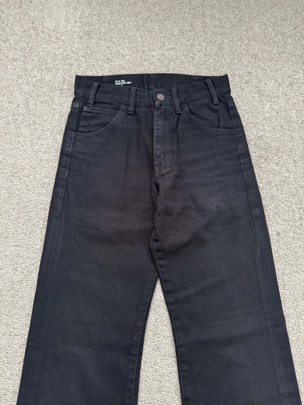 Celine SS20 Celine by Hedi Slimane Black Serge Flared Denim Jeans Size US 26 / EU 42 - 2 Thumbnail