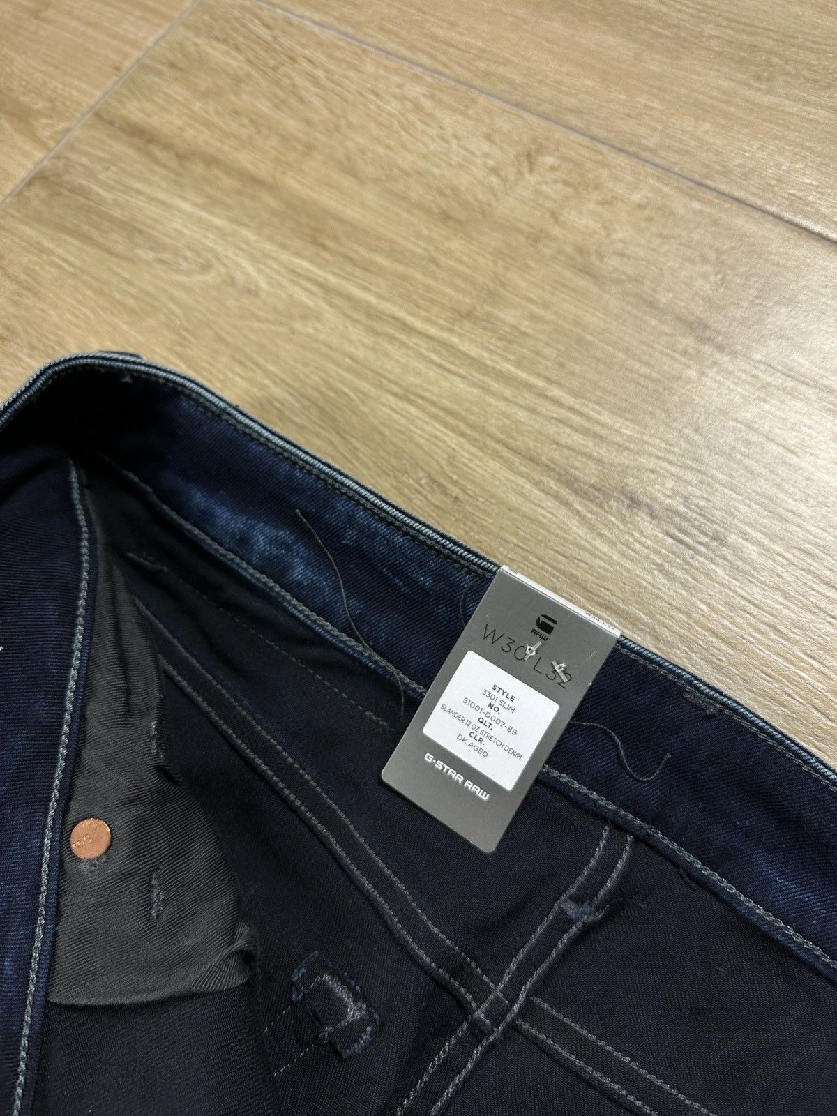 G-Star NEW🏷️ G-Star Raw 3301 Slim Denim Jeans Size US 30 / EU 46 - 5 Thumbnail