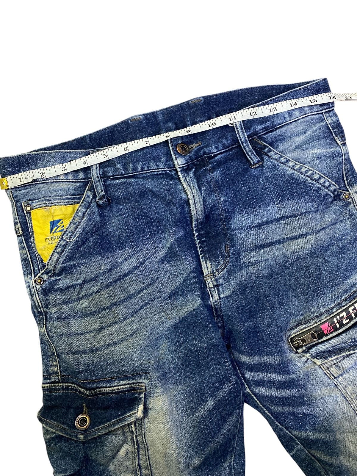 FRONTEER × Japanese Brand I.Z Fronteer Workwear Heavy Cargo Denim Size US 31 - 10 Thumbnail