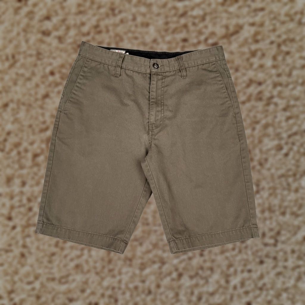 Volcom Volcom Mens Shorts 32 Brown Stretch Chino Flat Front 10 Inseam Casual Summer Size US 32 / EU 48 - 1 Thumbnail