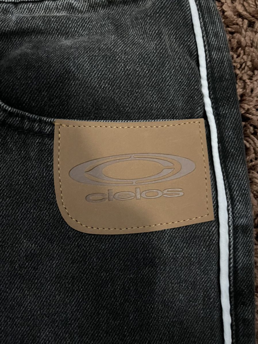 Other Cielos Los Angeles Lunar Baggy Jeans Black wide leg jeans Size US 34 / EU 50 - 5 Thumbnail