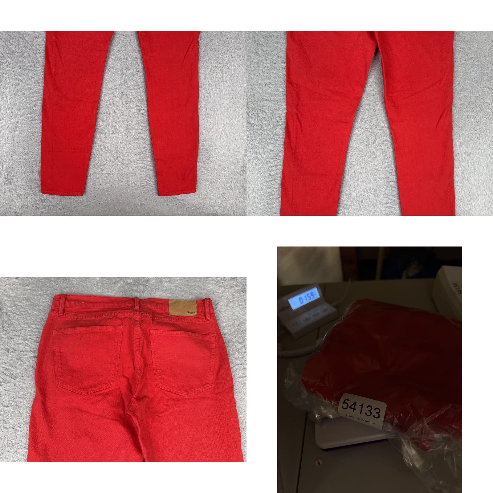 Madewell Madewell Skinny Jeans Womens 27 Red Mid Rise Slim Stretch Denim 27x32 Size 27" / US 4 / IT 40 - 10 Thumbnail