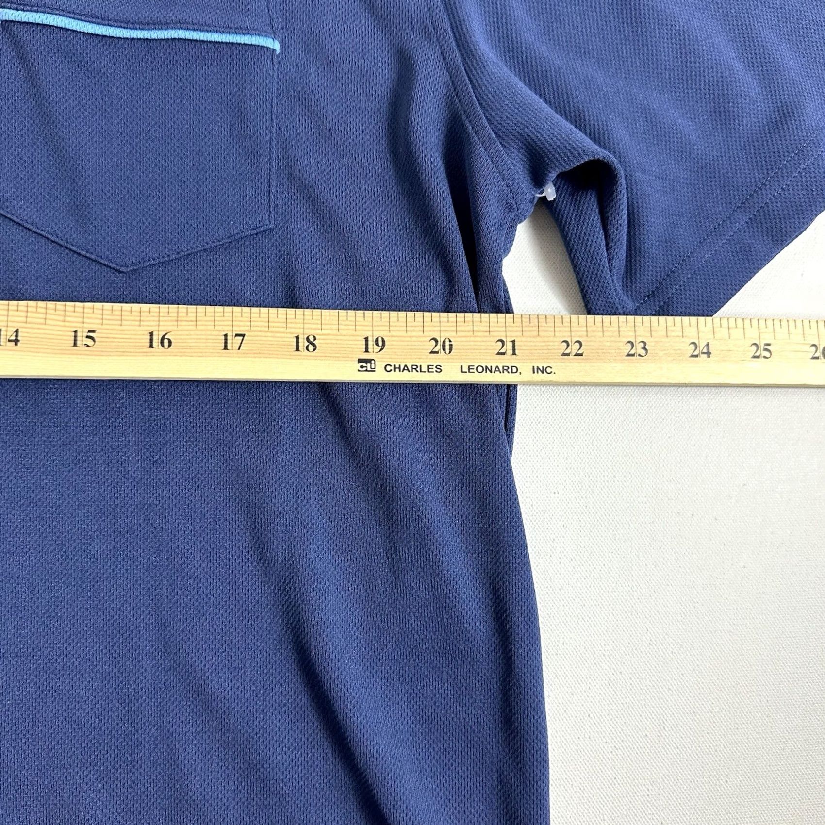 Alo ALO Shirt Mens XL Blue YOGA COOLFIT Polo Short Sleeve golf Fish Graphic Size US XL / EU 56 / 4 - 7 Thumbnail