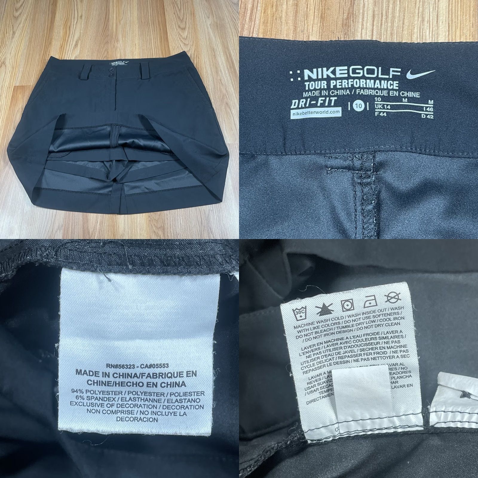 Nike Nike Golf Skort Womens M Medium Dri-Fit Black Pull-on Zipper Pocket Above Knee Skort Women Nike Golf Skort Black M Medium Dri-Fit Pockets Above Knee Size 32" / US 10 / IT 46 - 8 Thumbnail