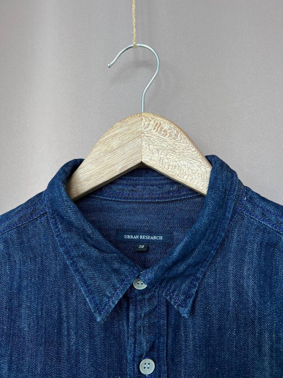 URBAN RESEARCH DOORS Urban Research Denim Button Shirt Mens Size 38 or S Japanese Size US S / EU 44-46 / 1 - 11 Thumbnail