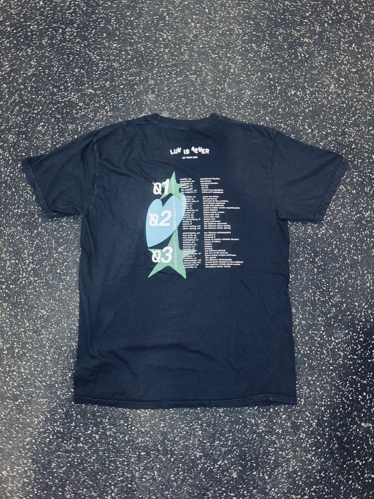 Rap Tees JID x Smino Luv Is 4Ever 2023 Tour Bjorn Star Black Tee Size US L / EU 52-54 / 3 - 3 Thumbnail