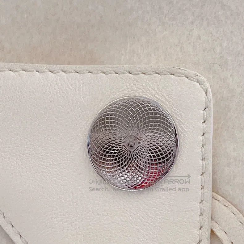 Hermes Hermes Milkshake White Cashmere and Leather Lapel Jacket Size XS / US 0-2 / IT 36-38 - 6 Thumbnail