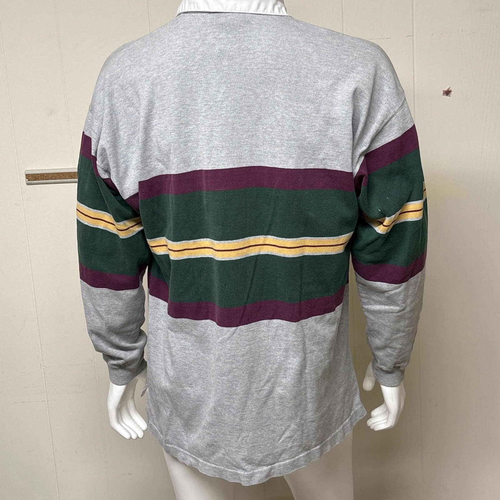 Eddie Bauer Eddie Bauer Mens Large Polo Rugby Shirt Long Sleeve Striped Size US L / EU 52-54 / 3 - 3 Thumbnail