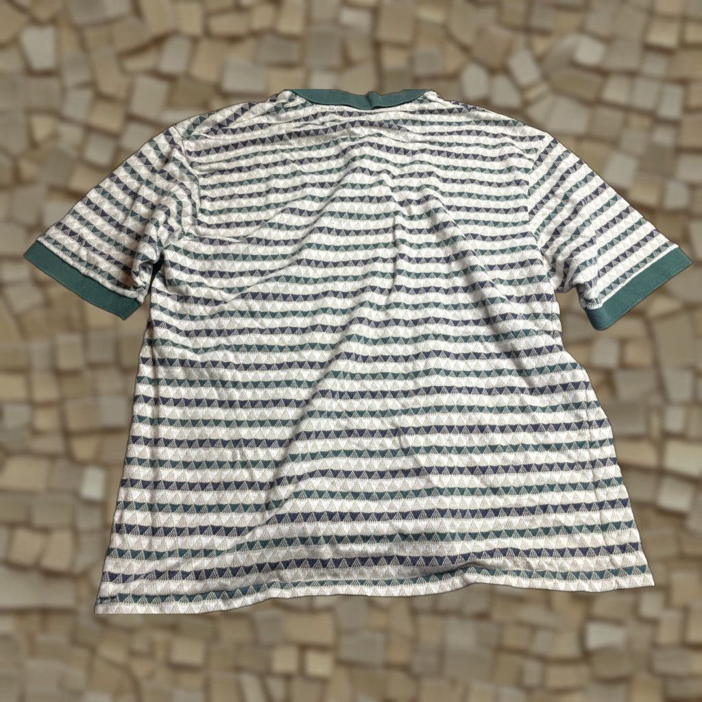 Vintage Penguin Shirt Polo, Men's Large, Short Sleeve, Blue Ivory Green, Cream Brand, Casual Shirt, Mens, Polo Shirt Size US L / EU 52-54 / 3 - 1 Thumbnail