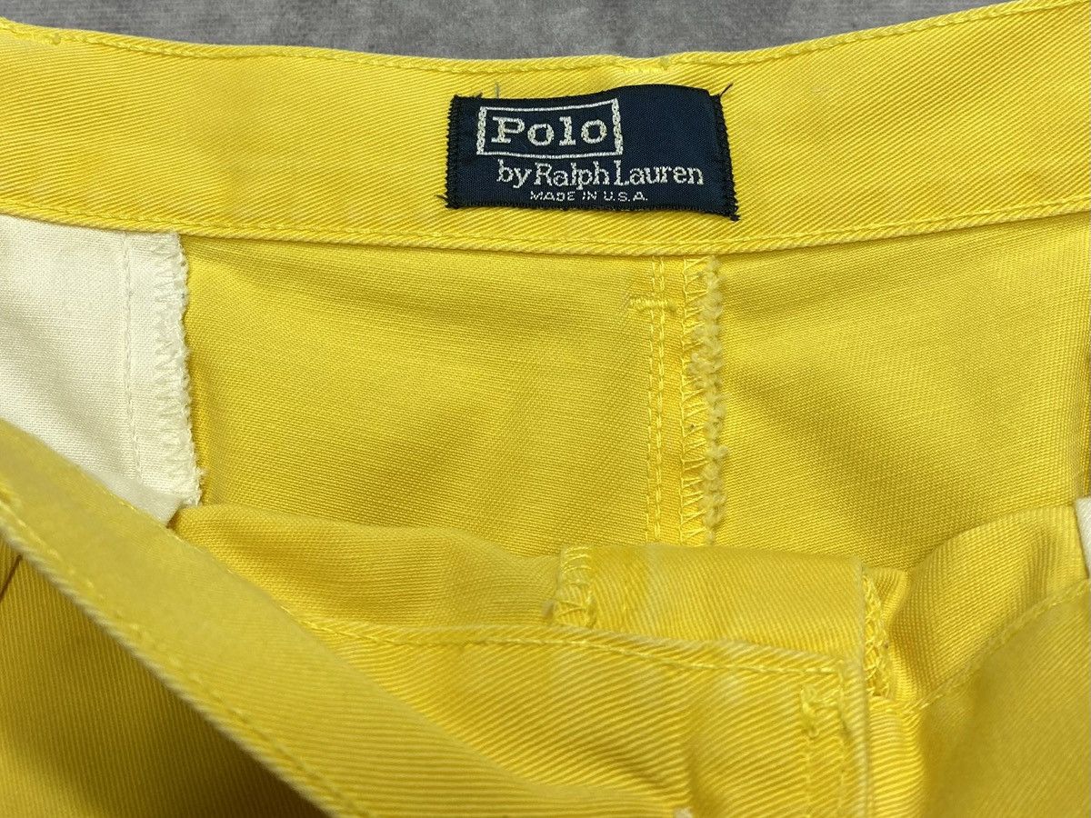 Polo Ralph Lauren 90’s Vintage Polo Ralph Lauren Yellow Chino Shorts Size US 36 / EU 52 - 2 Thumbnail