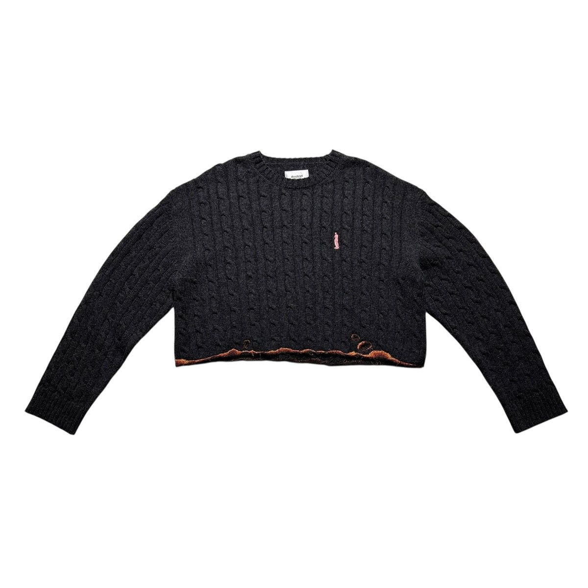 Doublet 133 of 167 Burning embroidered cropped sweater Size US M / EU 48-50 / 2 - 1 Thumbnail