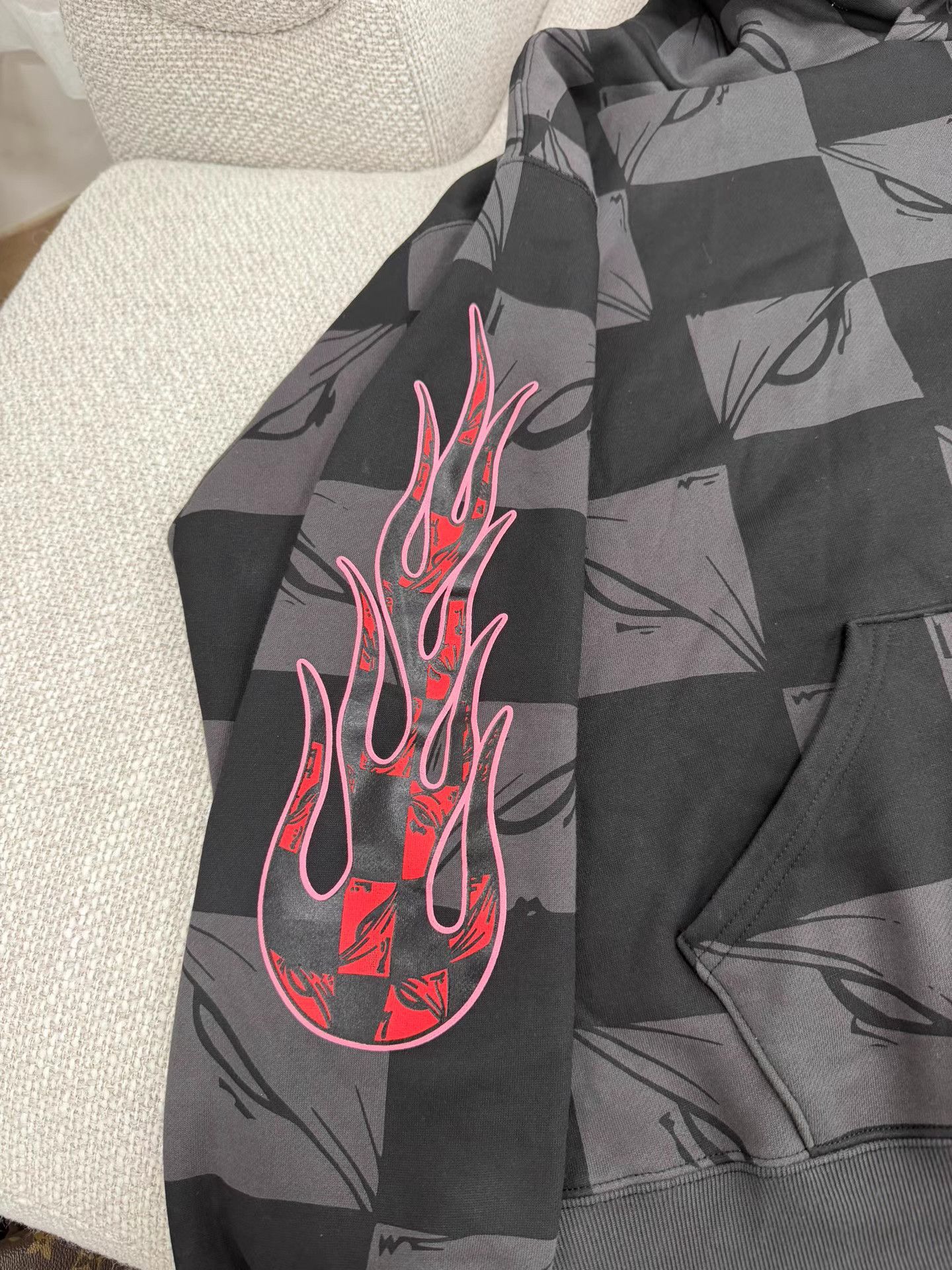 Chrome Hearts Chrome Hearts Flame Checkerboard Sweatshirt Size US L / EU 52-54 / 3 - 4 Thumbnail