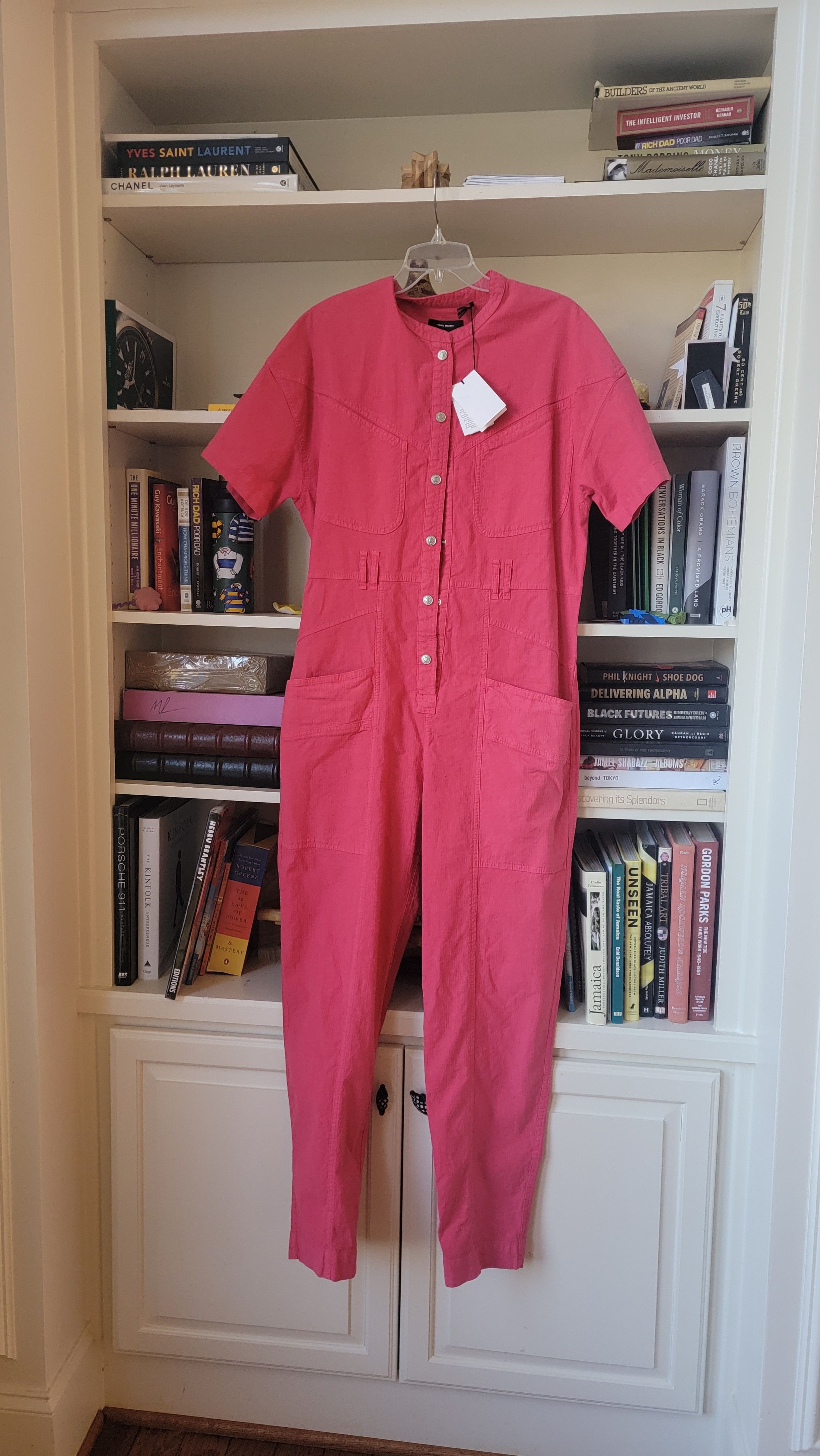 Isabel Marant Isabel Marant Pink Belted Jumpsuit. Brand new . RETAIL $999 Size XS / US 0-2 / IT 36-38 - 4 Thumbnail