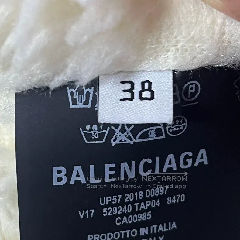 Balenciaga Balenciaga Lambswool Back Logo Denim Jacket Size XS / US 0-2 / IT 36-38 - 4 Thumbnail