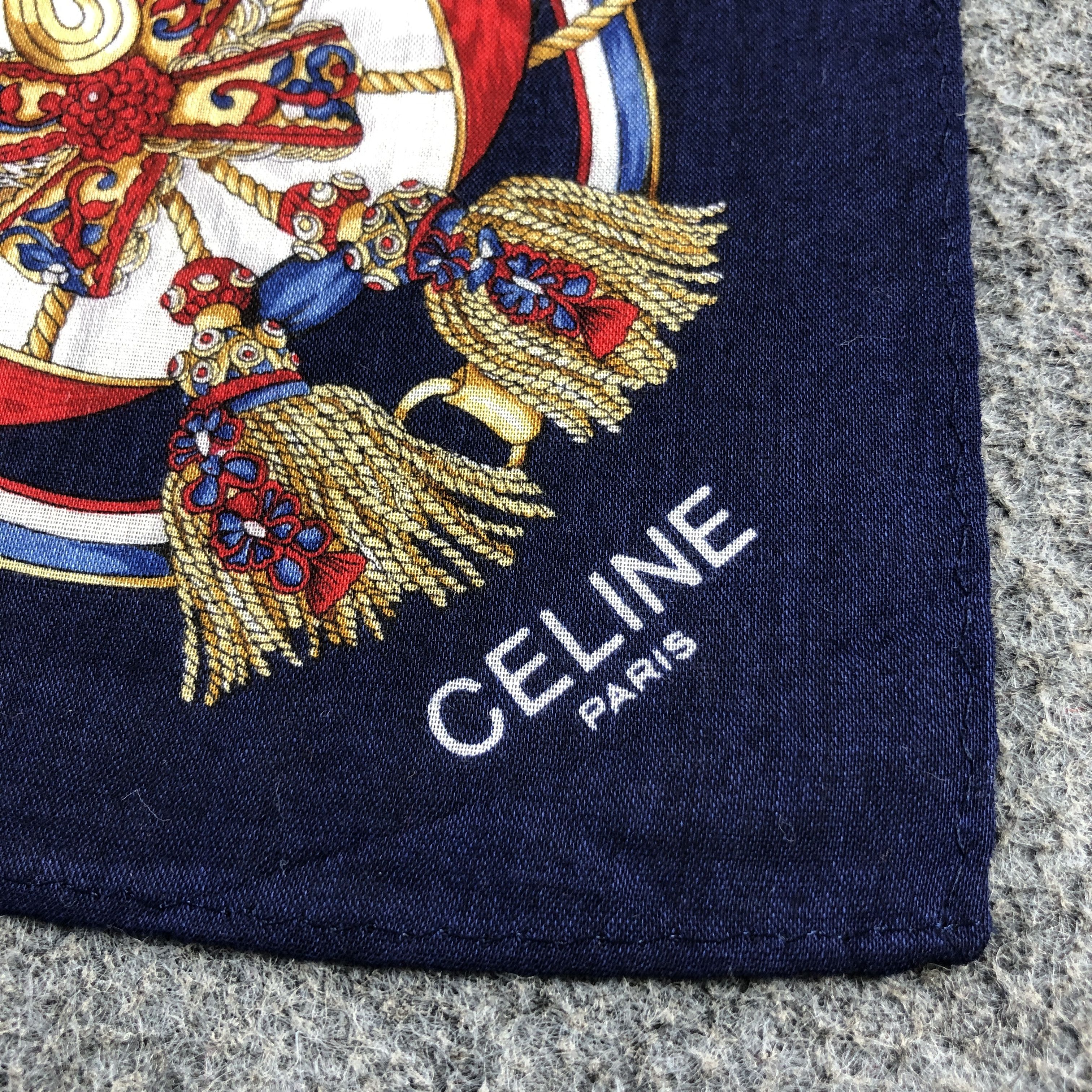 Vintage CeLIne Chains Handkerchief Neckerchief Bandana H2720 Size ONE SIZE - 4 Thumbnail