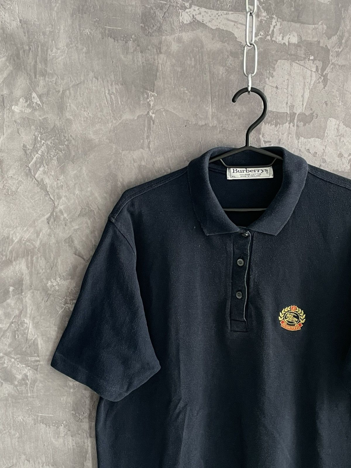 Burberry × Designer × Vintage Vintage Burberrys Polo Buttons Ups t shirt Luxury Size US XL / EU 56 / 4 - 3 Thumbnail