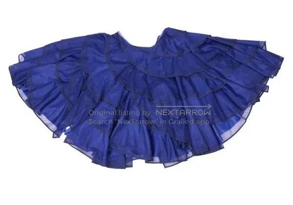 Comme des Garcons Comme Des Garcons size XS Blue Vintage Wave Design Skirt Size 23" - 3 Thumbnail