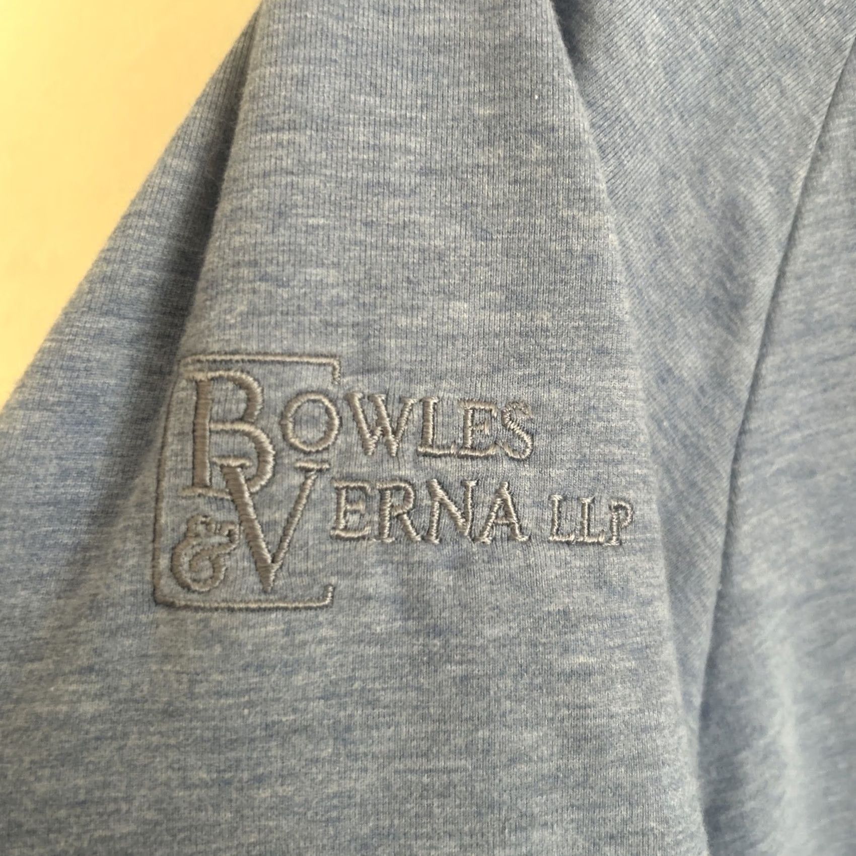 TravisMathew TRAVIS MATHEW Performance 1/4 Zip Light Blue Pullover Sleeve Logo Men's Sweater L Size US M / EU 48-50 / 2 - 6 Thumbnail
