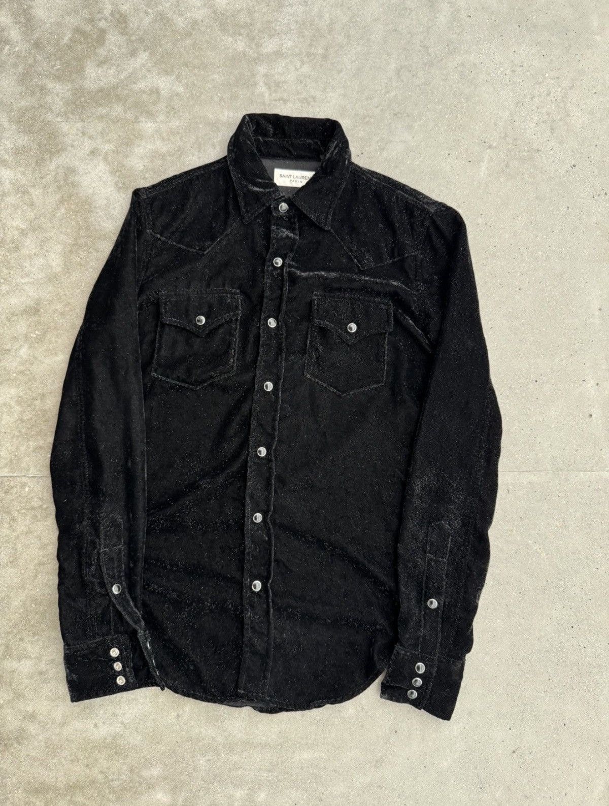 Saint Laurent Paris RARE SAMPLE YSL lurex button up western shirt Size US M / EU 48-50 / 2 - 1 Thumbnail