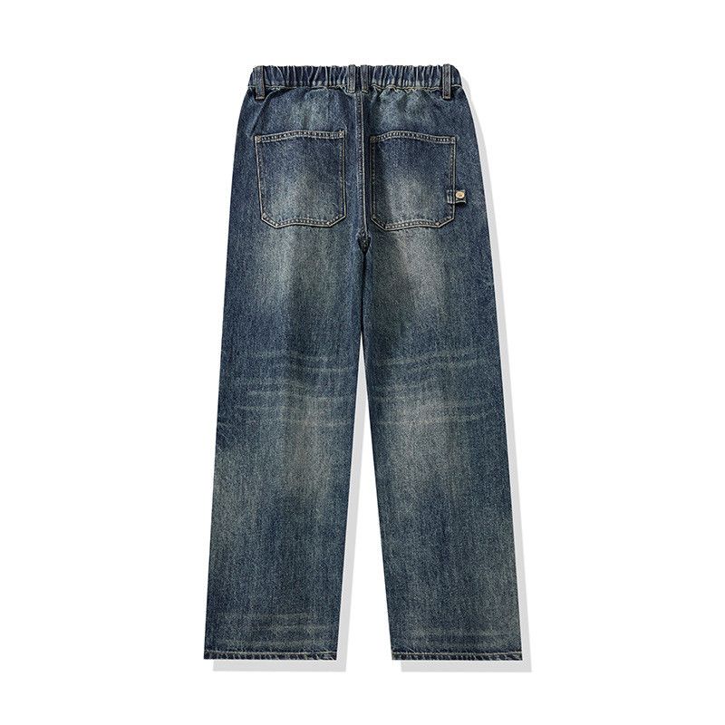 Vintage Men's American Vintage Blue Loose-Fit Straight-Leg Jeans Size US 32 / EU 48 - 2 Thumbnail