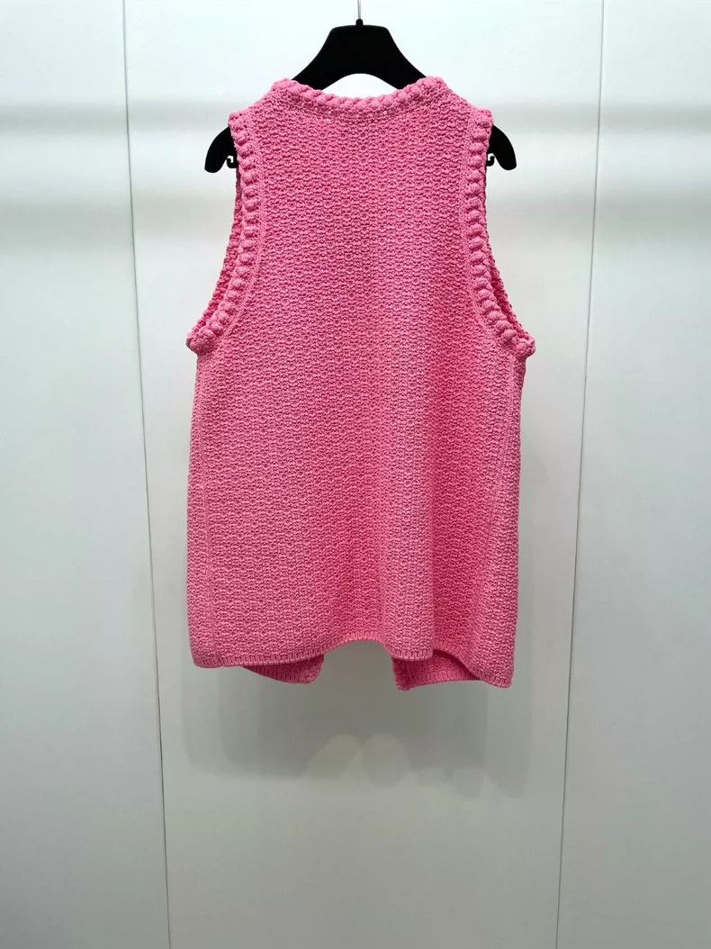 Chanel Chanel Pink knitted vest 2504-Nextarrow Size XS / US 0-2 / IT 36-38 - 2 Thumbnail