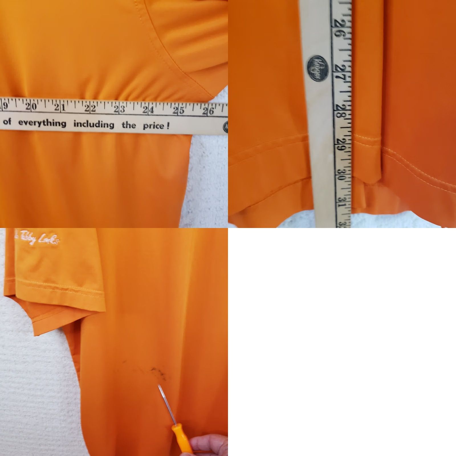 Footjoy FootJoy Polo Shirt Short Sleeve Moisure Wicking Orange XL Men Footjoy Golf Pos Old Tabby Links Polo Size US XL / EU 56 / 4 - 9 Thumbnail