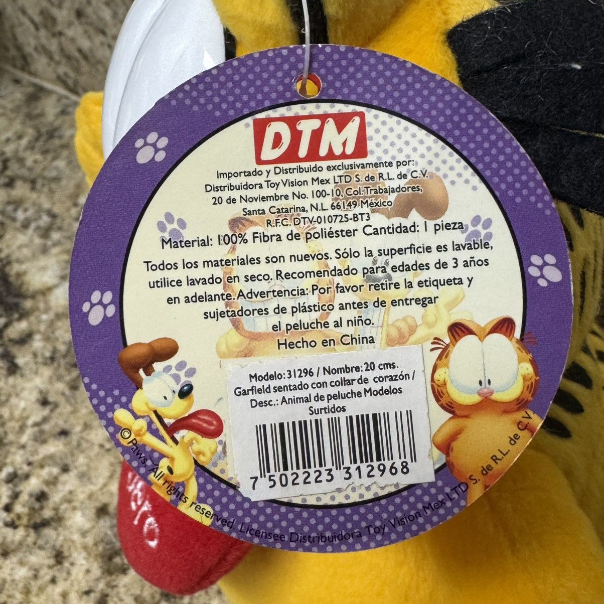 Vintage Vintage Garfield “Te Quiero” 10” Spanish Valentine Day Plush Size ONE SIZE - 6 Thumbnail