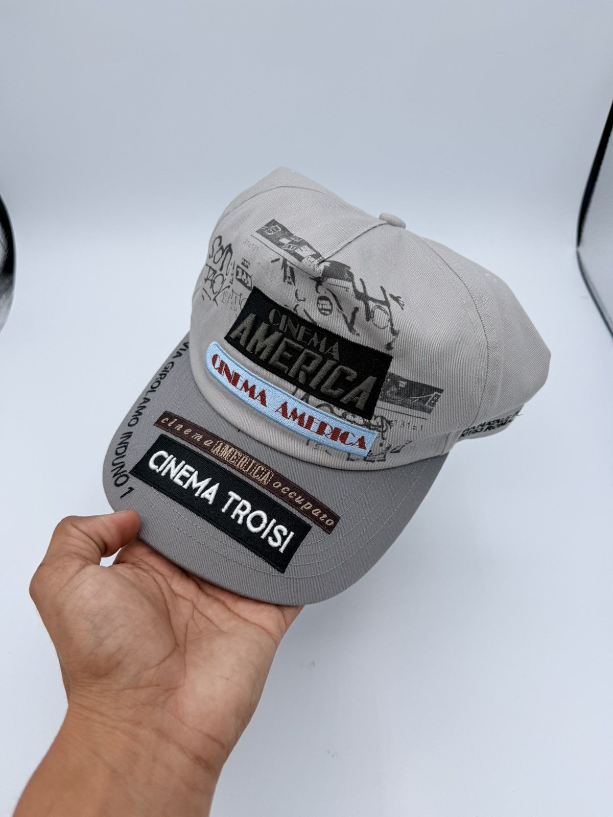 Paly Hollywood Paly Hollywood Cinema America Grey Hat Cap Size ONE SIZE - 3 Thumbnail