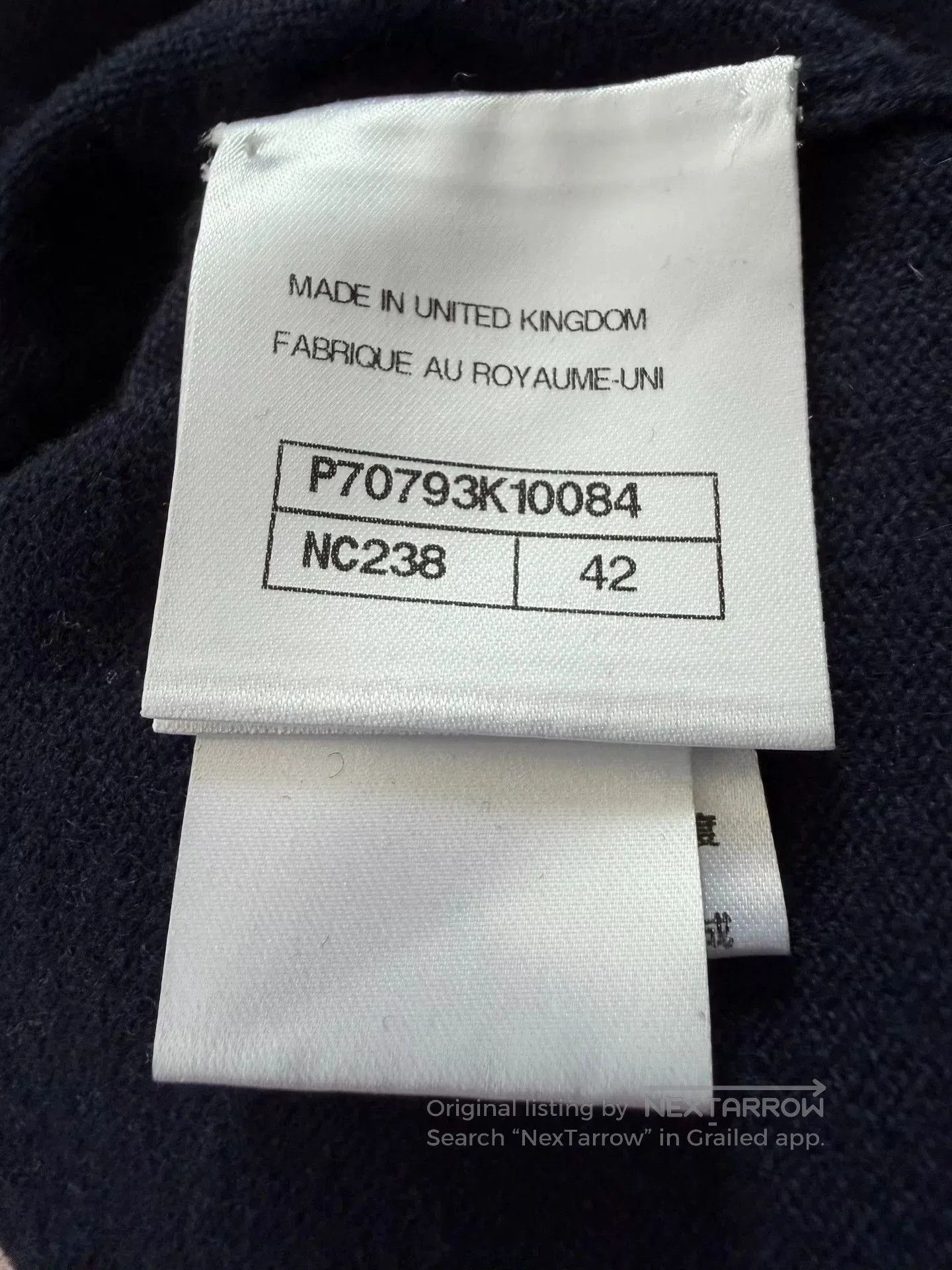 Chanel Chanel 21S Blue Pink Trim Cardigan. Size US XL / EU 56 / 4 - 5 Thumbnail