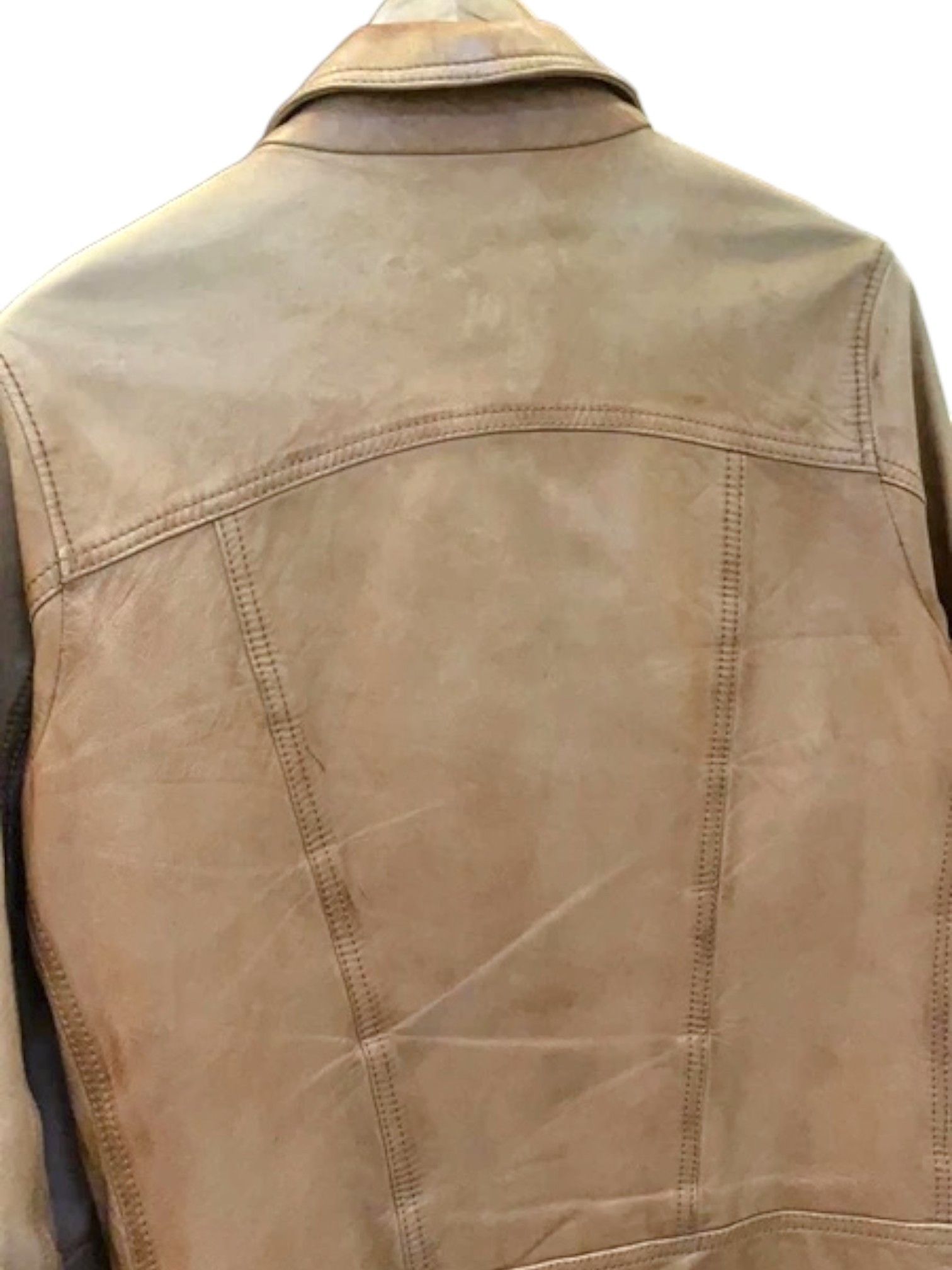 Dolce & Gabbana Dolce & Gabbana Tan Lambskin Leather Jacket, Made in Italy Size US M / EU 48-50 / 2 - 5 Thumbnail