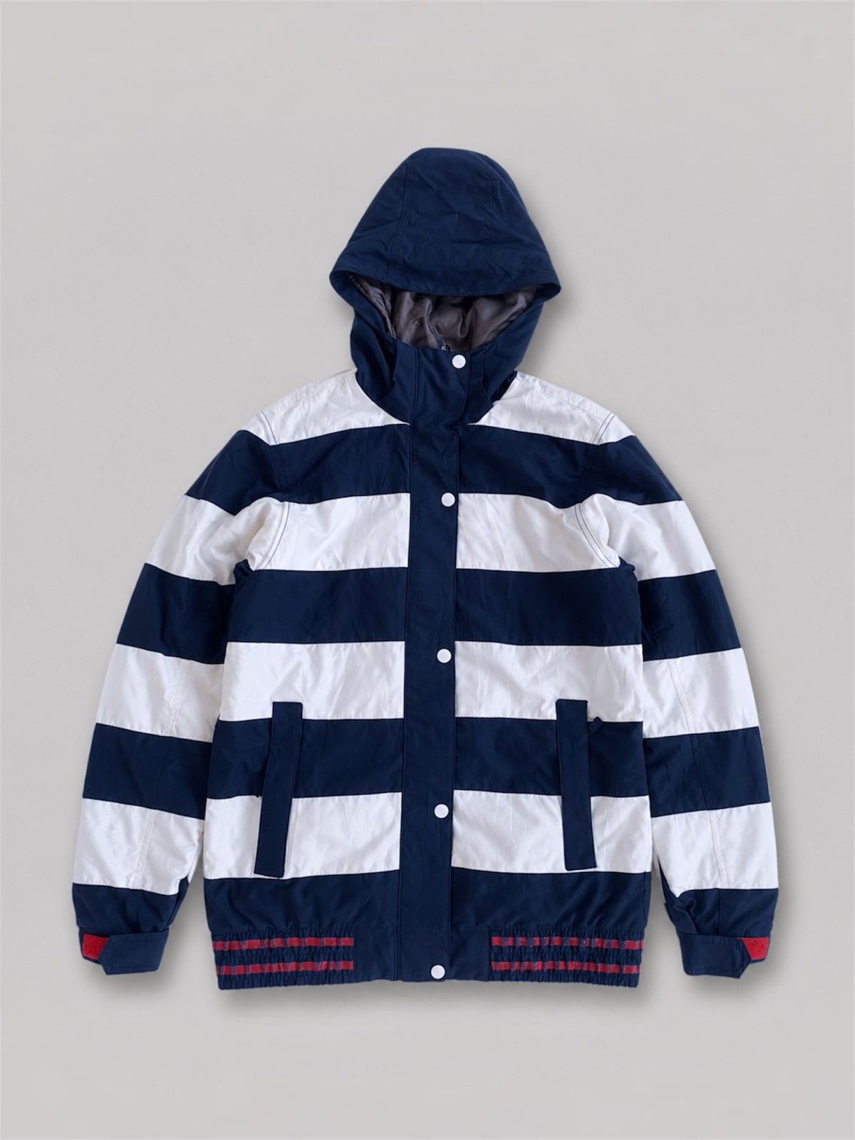 If Six Was Nine × Japanese Brand × Le Grande Bleu (L.G.B.) CSB Heavy Stripe Ifsixwas Lgb Style Zip Jacket with Hood Size US L / EU 52-54 / 3 - 1 Thumbnail