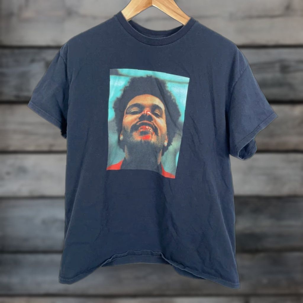 Vintage VINTAGE Weeknd After Hours Tour T-Shirt XO Black Short Sleeve Crew Neck Adult Large Men Graphic Print 2020-2029 Size US L / EU 52-54 / 3 - 1 Thumbnail
