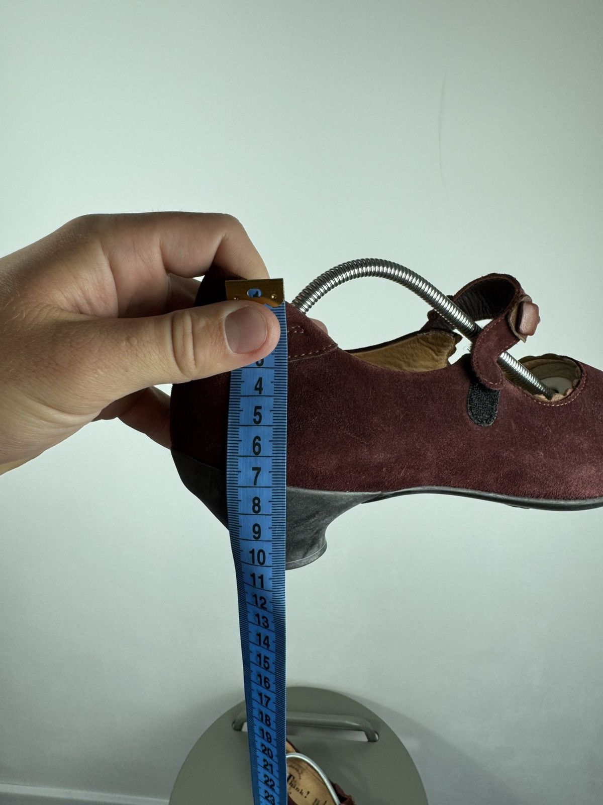 Other Think Burgundy Suede Mary Jane Shoes Low Heel Women’s EU 38 Size US 7 / IT 37 - 11 Thumbnail