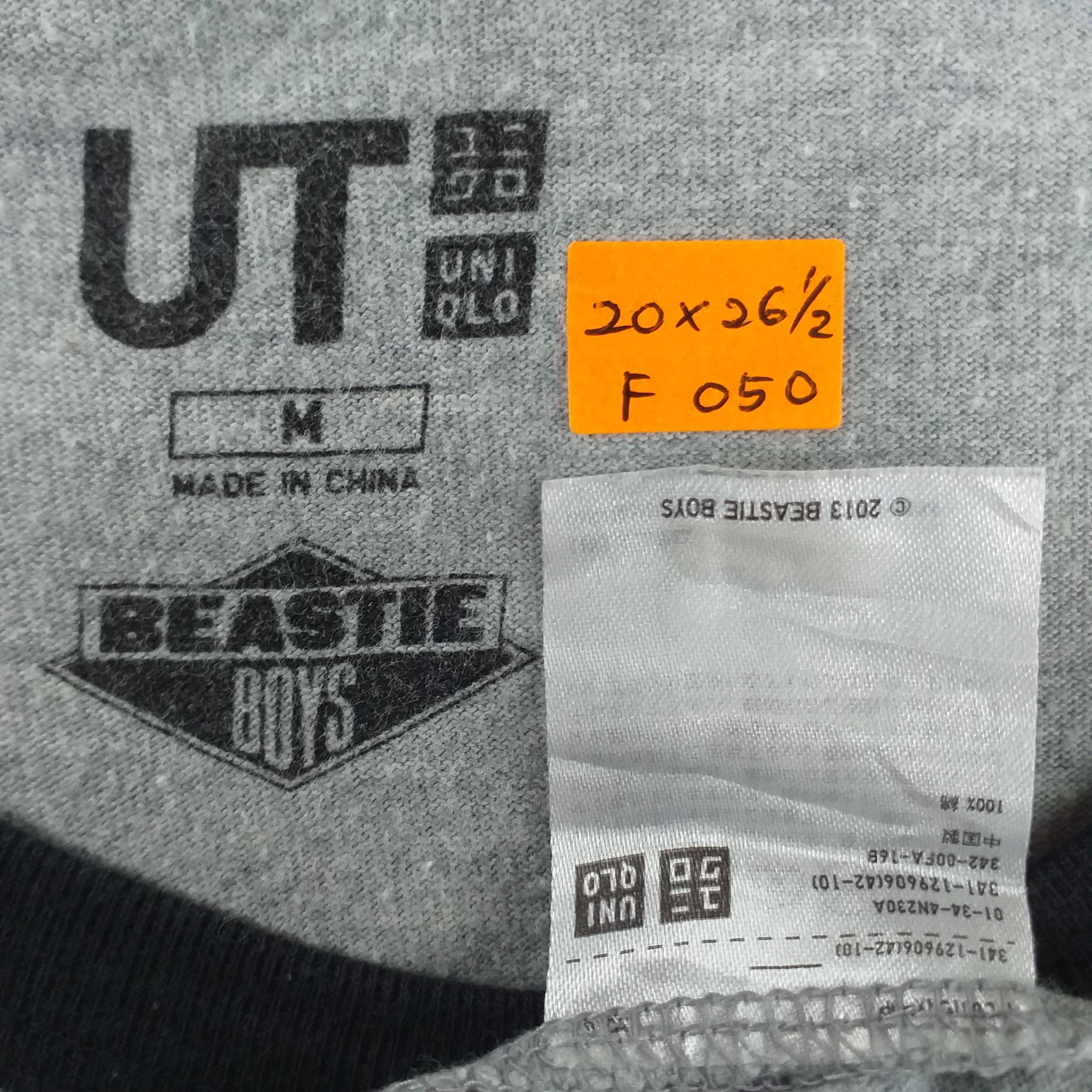 Band Tees Band Tees Beastie Boys Uniqlo Medium Tee -F050 Size US M / EU 48-50 / 2 - 4 Thumbnail