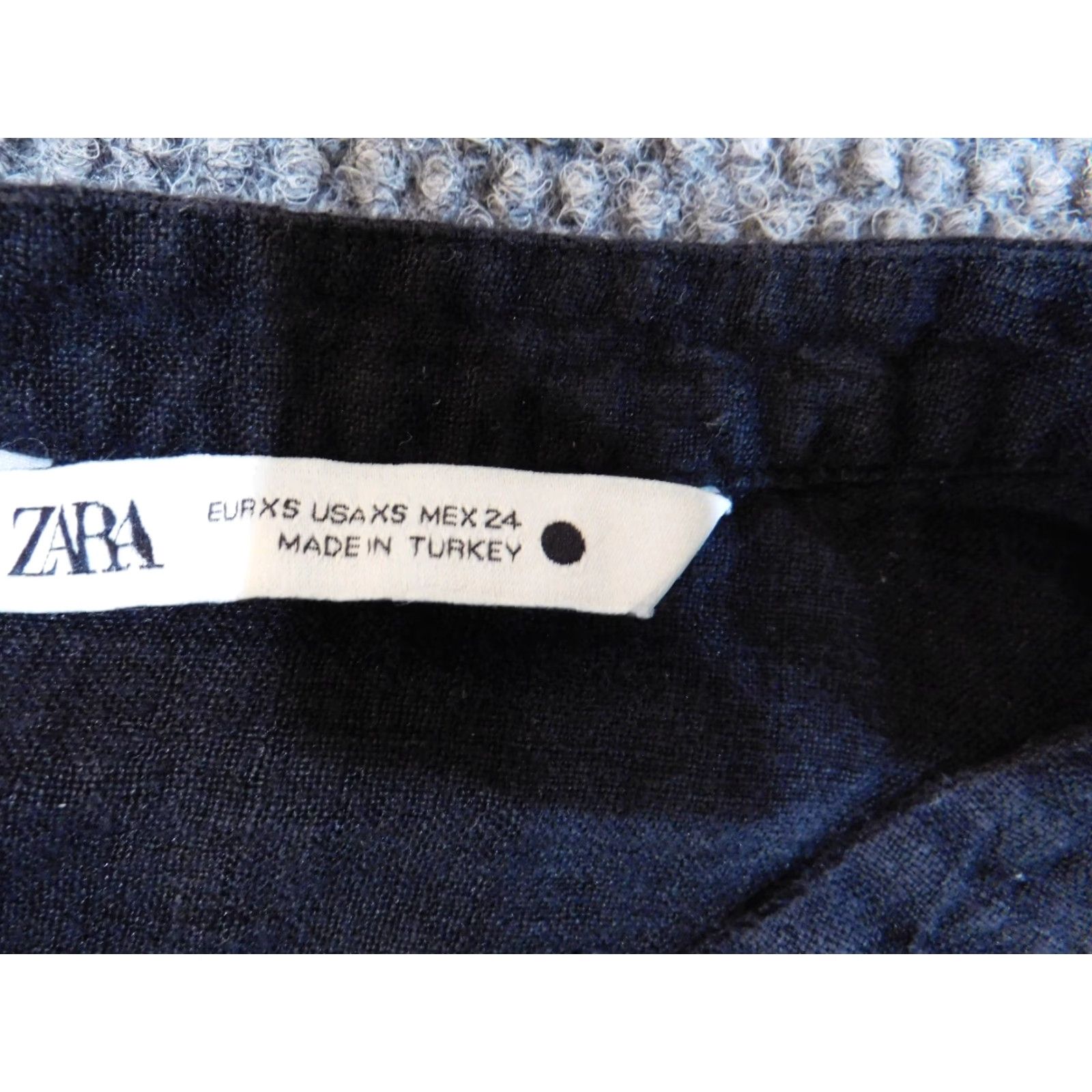 Zara Zara Dress XS Black Maxi womens button up linen classic sleeveless Size XS / US 0-2 / IT 36-38 - 3 Thumbnail