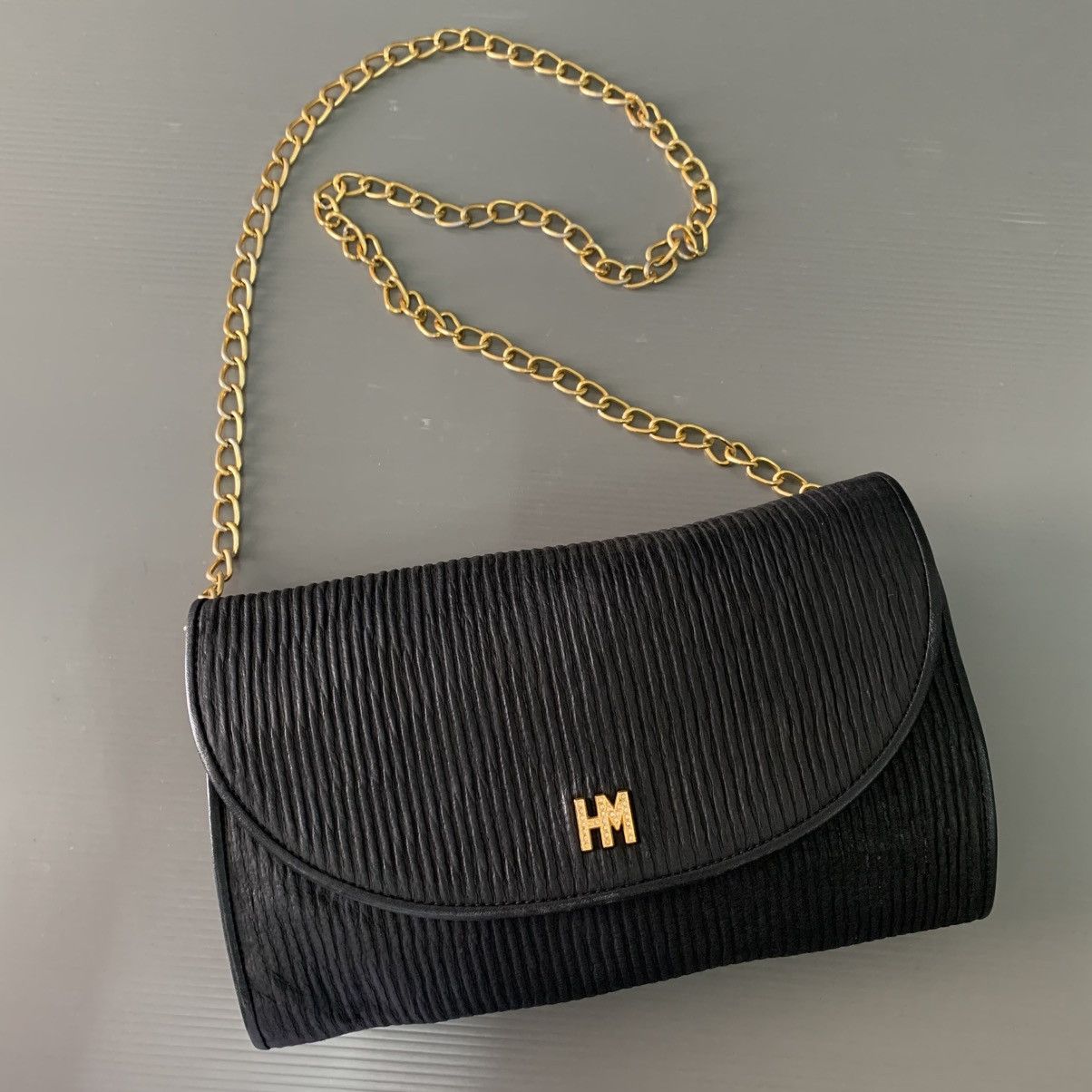 Hanae Mori 🔥‼️FAST SALE‼️🔥Authentic Hanae Mori Leather Chain Shoulder Bag Size ONE SIZE - 1 Thumbnail