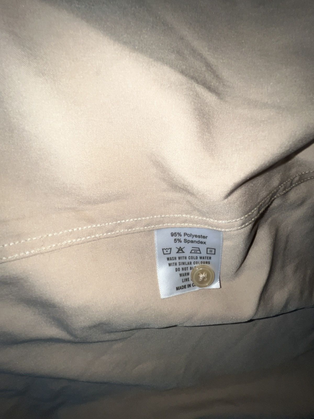 Other Beige Silky Button-Up Shirt XL Size US XL / EU 56 / 4 - 5 Thumbnail