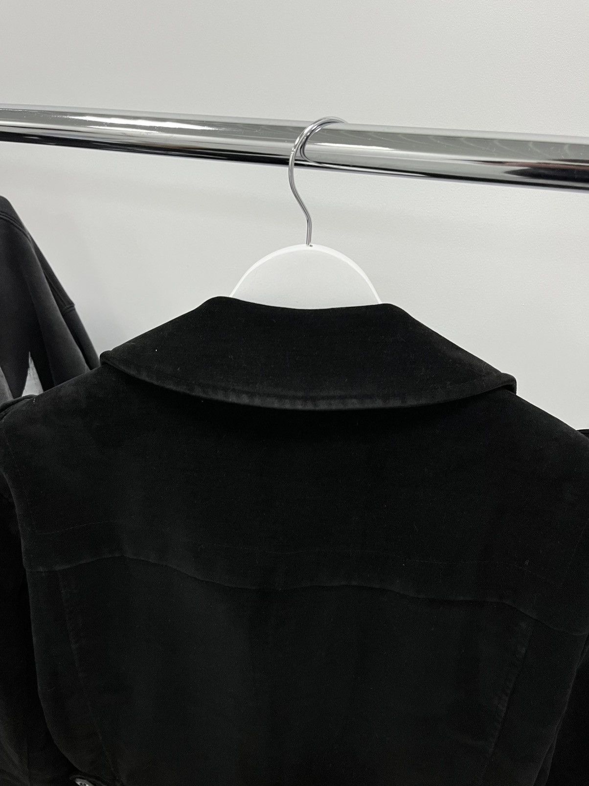Hugo Boss Vintage Hugo Boss Black Mantel Coat Cotton Trench Luxury Size US L / EU 52-54 / 3 - 10 Thumbnail