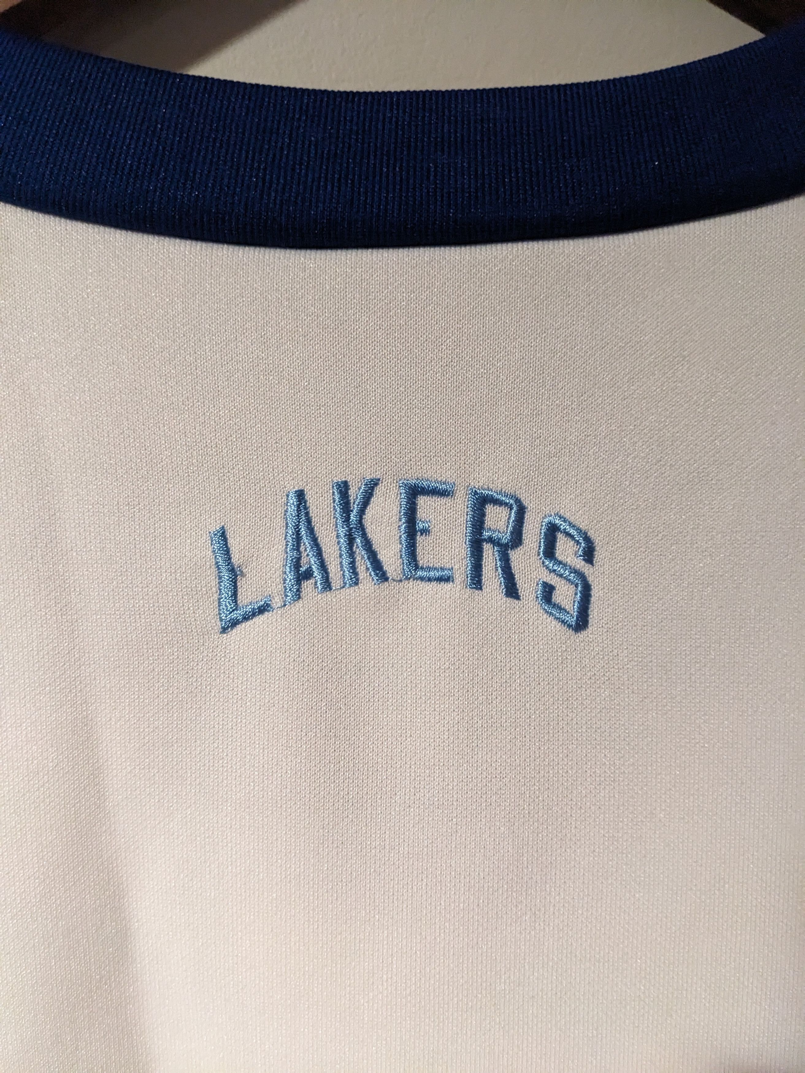NBA × Vintage Vintage 90s Los Angeles Lakers Hardwood Basketball Jersey Size US L / EU 52-54 / 3 - 6 Thumbnail