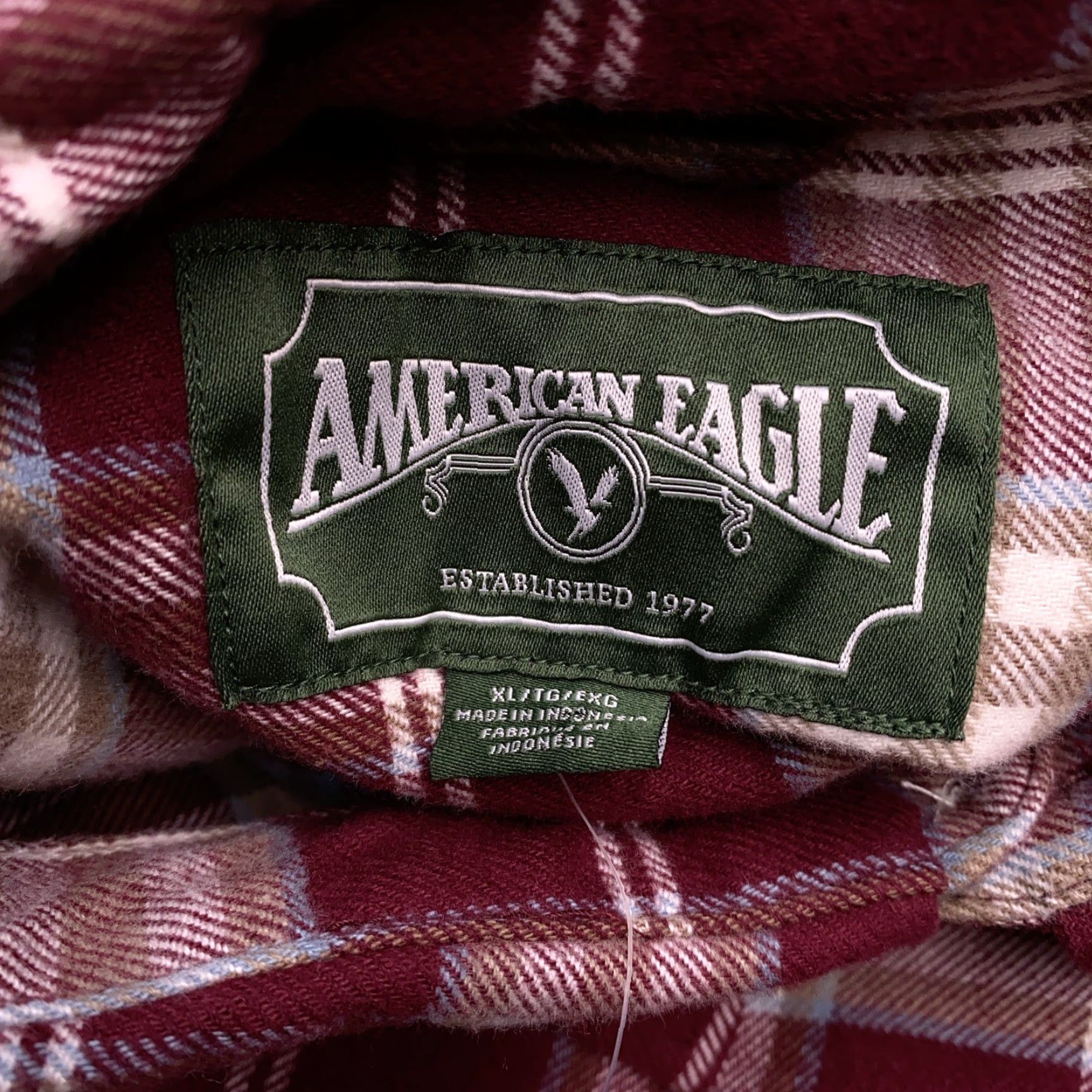 American Eagle Outfitters American Eagle Outfitters Shirt Mens XL Plaid Button-Up Flannel Red Cotton Pocket Long Sleeve Vintage? No Size US XL / EU 56 / 4 - 7 Thumbnail