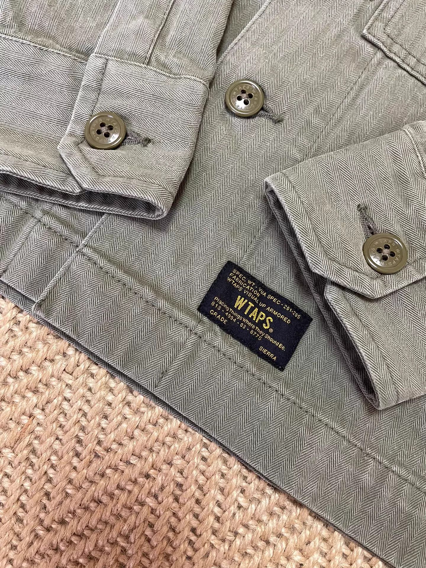 Wtaps WTAPS 16AW HBT Washed Herringbone Shirt Jacket S New Size US S / EU 44-46 / 1 - 5 Thumbnail