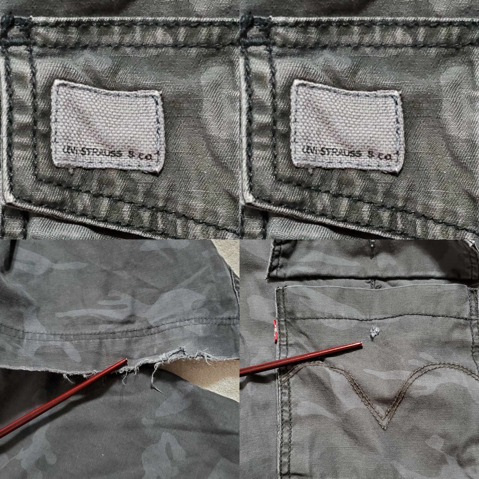 Levi's Levi's Pants Cargo Men Gray Camouflage 42 Inseam 24 Regular Size 42 Mens Cargo Gray Camouflage Pants Size US 42 / EU 58 - 8 Thumbnail