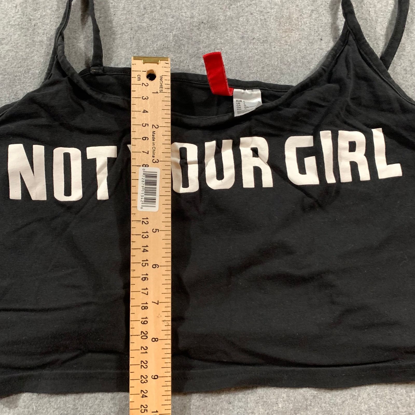 H&M H&M Crop Top NOT YOUR GIRL Shirt Size L / US 10 / IT 46 - 5 Thumbnail