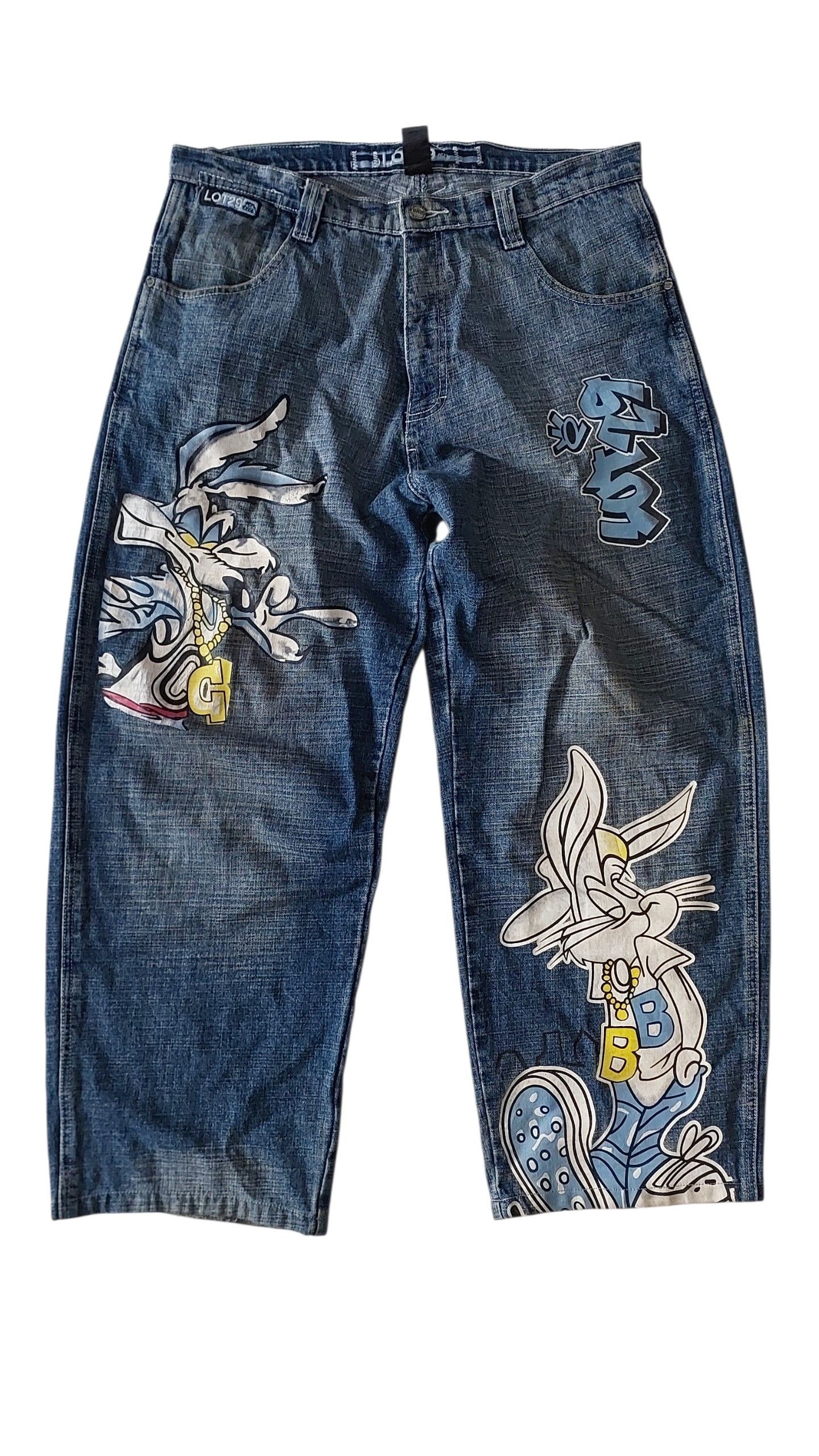 Cartoon Network LOT 29 BAGGY CARTOON JEANS PANT Size US 36 / EU 52 - 1 Preview
